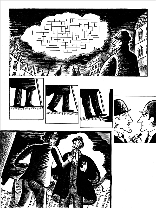 Comics adaptation of "A Fratricide", a short story by Franz Kafka.