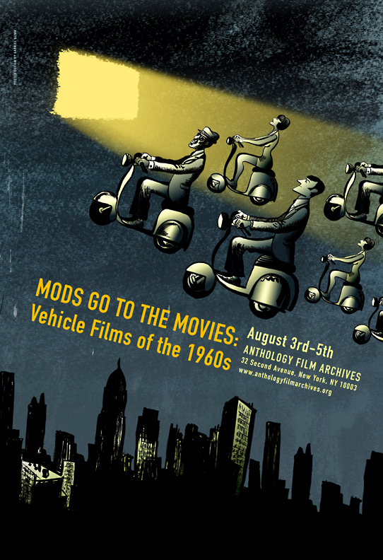 Poster for film program at Anthology Film Archives. Art director: Rachael Guma.